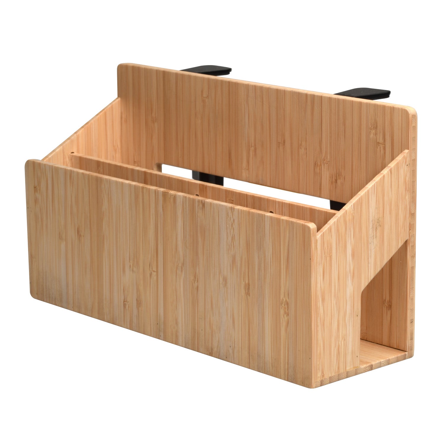 Bamboo Side Desk Organizer with Clamp