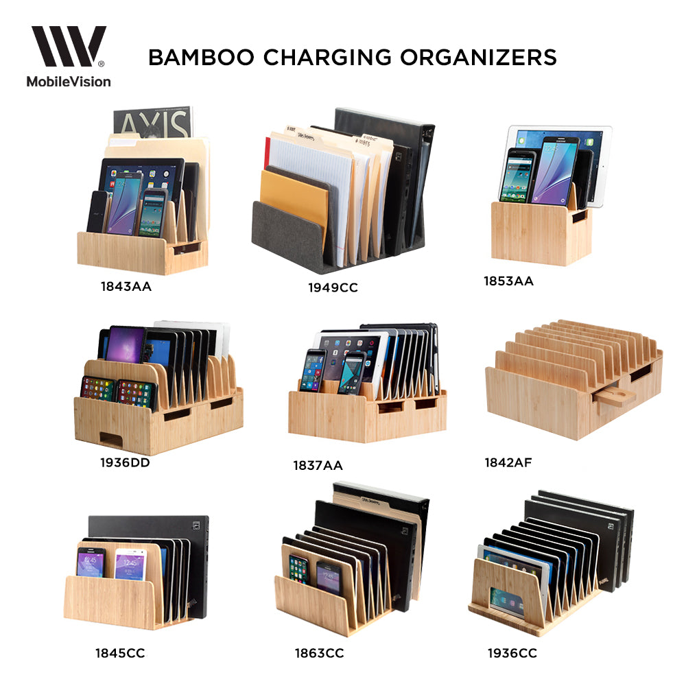 Bamboo 10 Port Charging Station & Apple Watch Adapter Combo