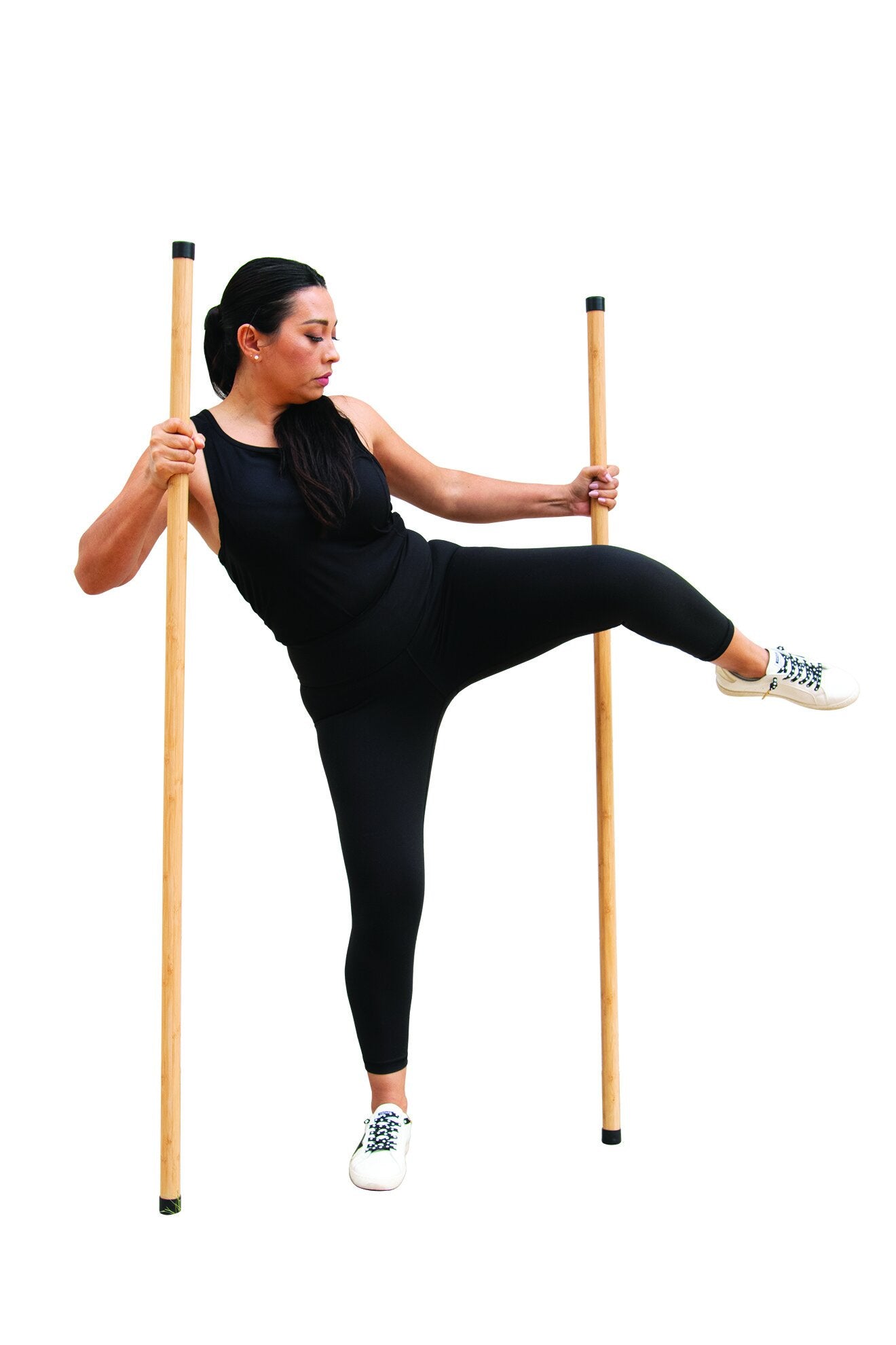 Mobility Stick Natural Bamboo 5ft Yoga Stick, Stretch Stick for Fitness and  Physical Rehabilitation, Correct Posture Exercise Stick Stretching Stick